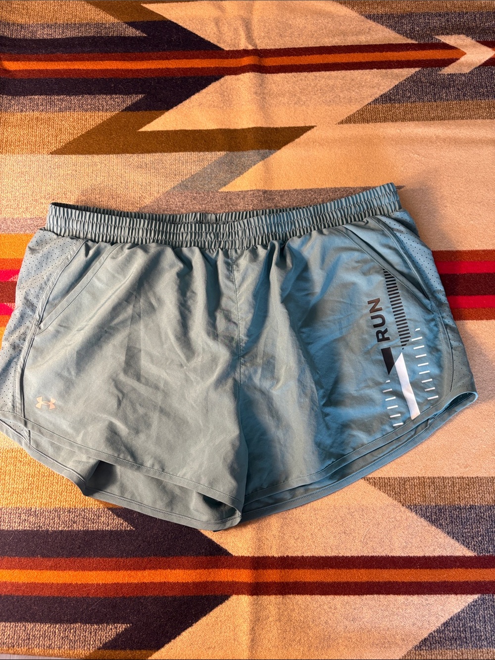 Under Armour Women's Light Blue Performance RUN Shorts